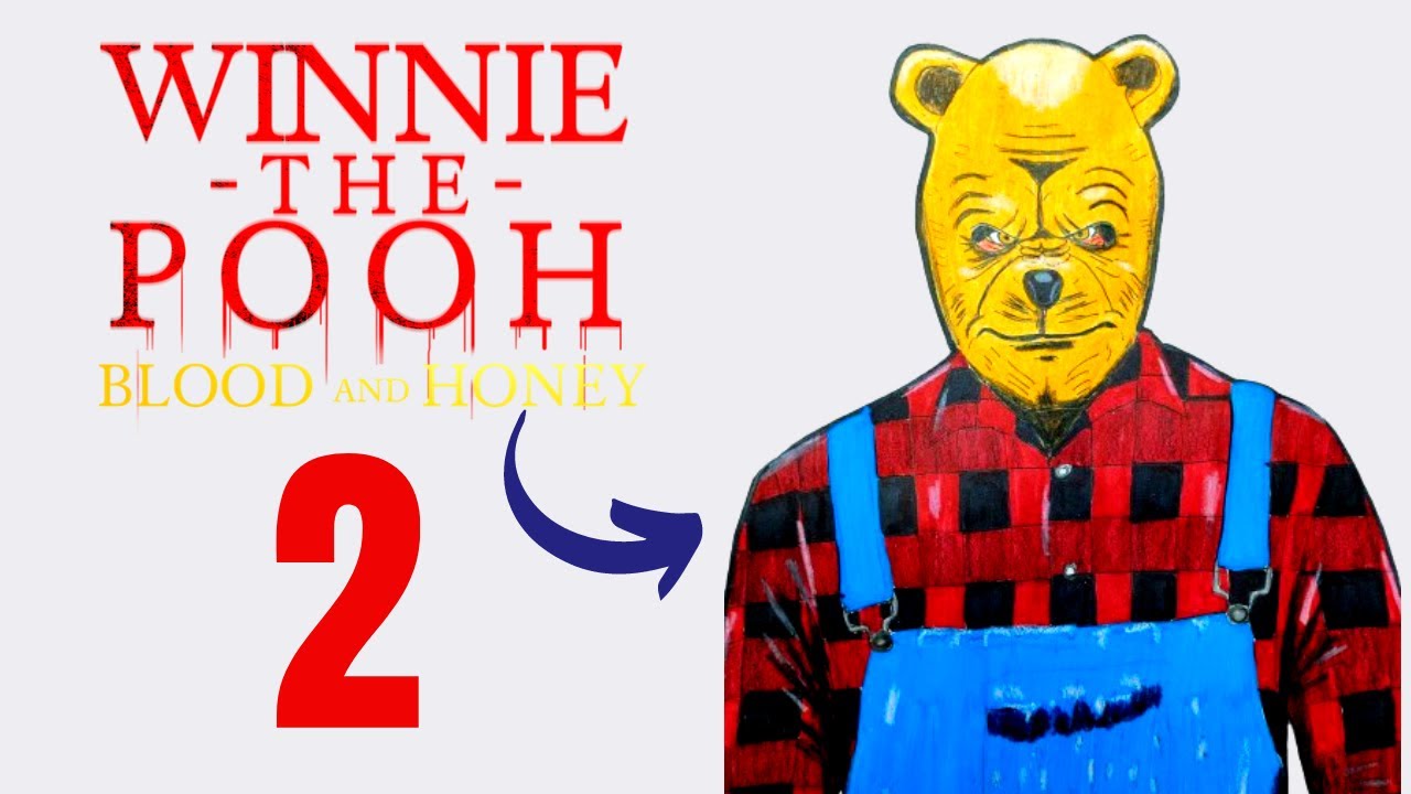 Cómo DIBUJAR a🐻WINNIE The POOH BLOOD and HONEY 2 / DRAWING WINNIE The POOH (Horror MOVIE)