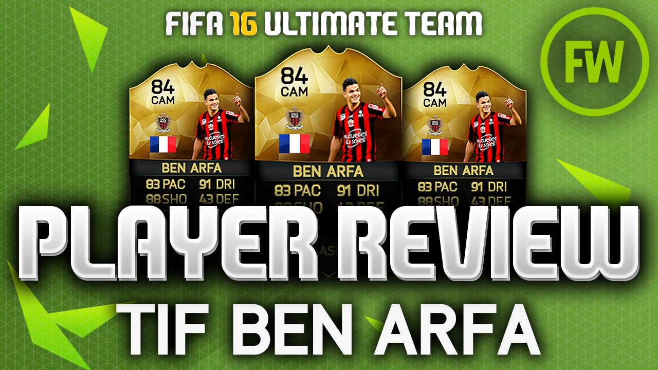 TIF BEN ARFA (84) *AWESOME STATS* PLAYER REVIEW (FIFA 16 ULTIMATE TEAM)