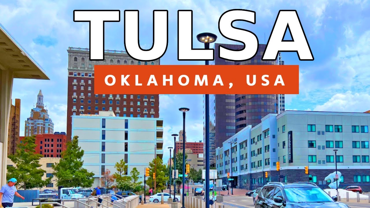 (Full Video) Oklahoma Walking Tour, USA 🇺🇸  - Downtown Tulsa Walking Tour and Travel Guide