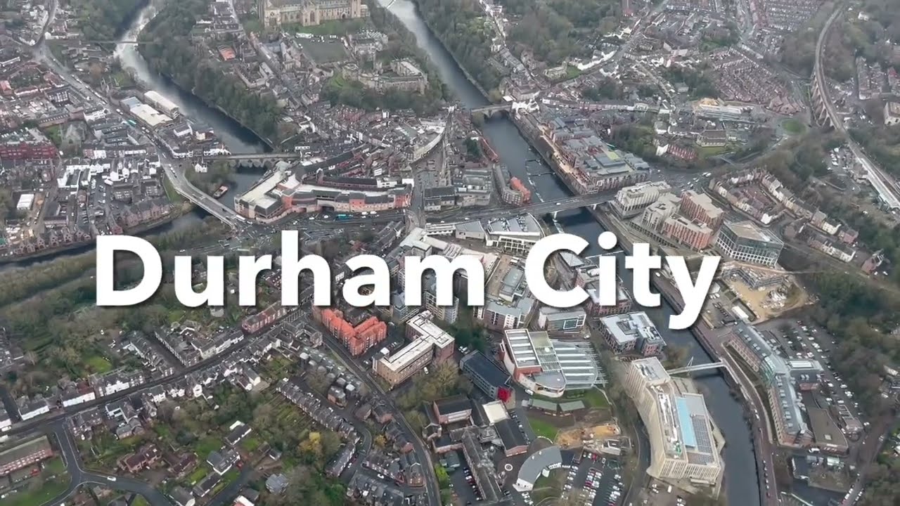 Durham City from the air.