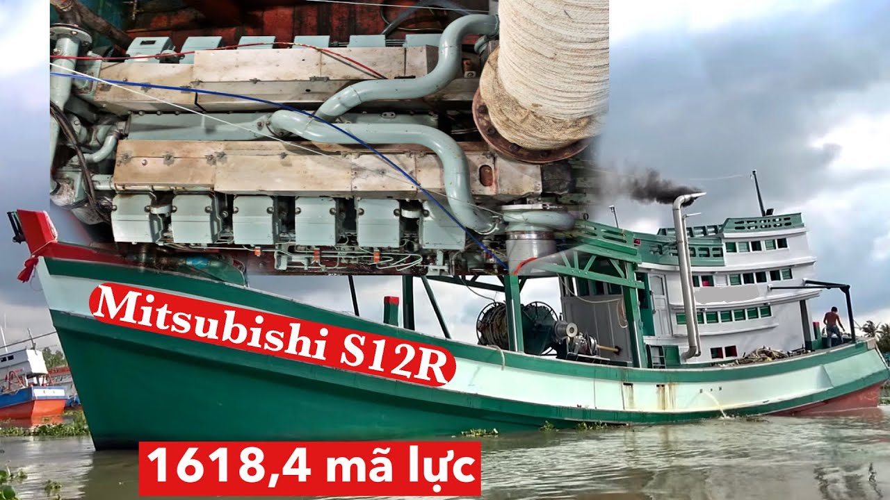KHÁM PHÁ TÀU CÁ DÀI 27 mét, SỬ DỤNG ĐỘNG CƠ 1618 Mã Lực | vietnamese fishing boat with engine 1600hp