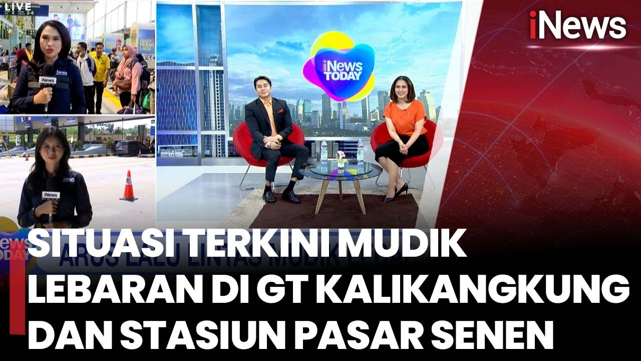 Situasi Terkini Mudik Lebaran di GT Kalikangkung dan Stasiun Pasar Senen | iNews Today 20/3