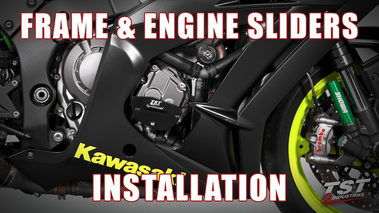 How to install Womet-Tech Frame & Engine Sliders on a 2016+ Kawasaki ZX10R by TST Industries