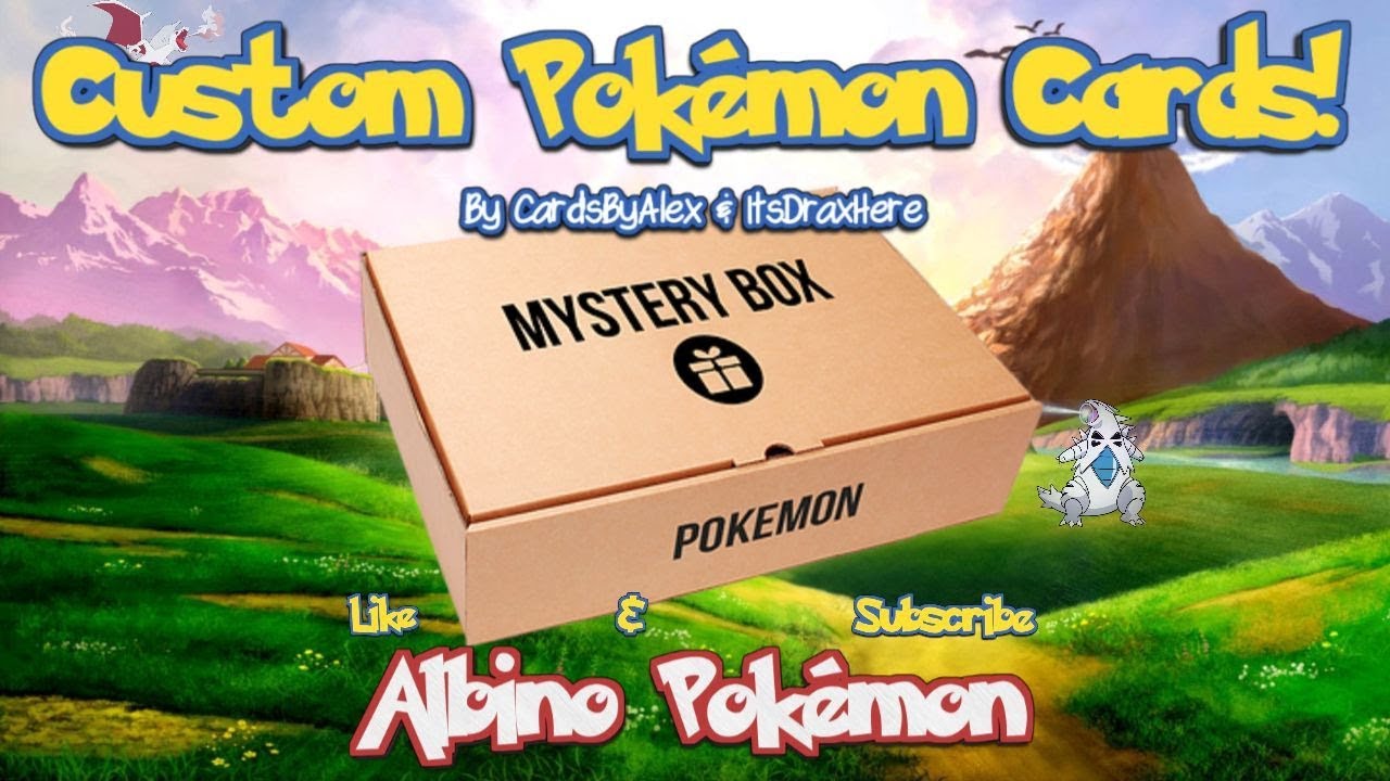 Custom Pok&eacute;mon Cards Mystery Box Opening!