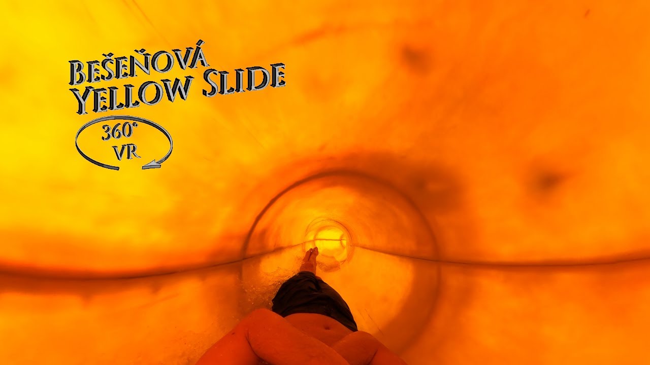 Bešeňová Yellow Waterslide Speedy 360° VR POV Onride