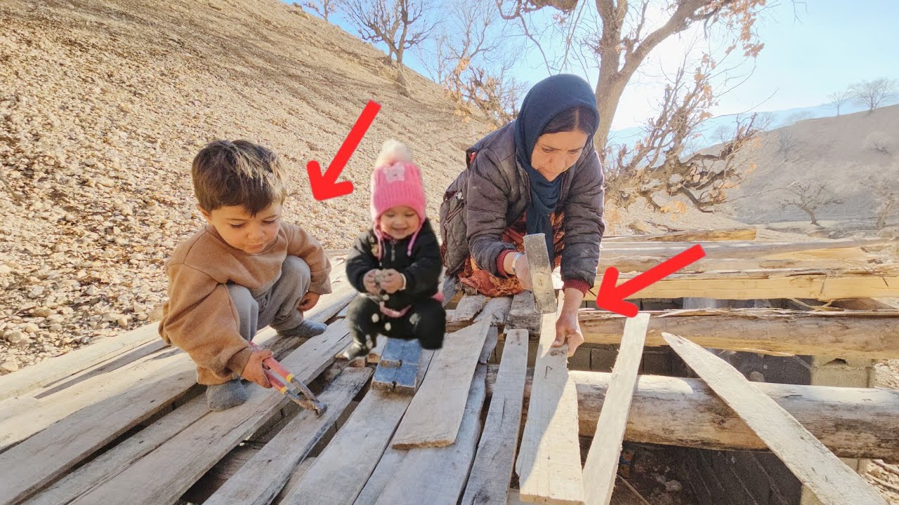 A mother who built a safe roof with empty hands