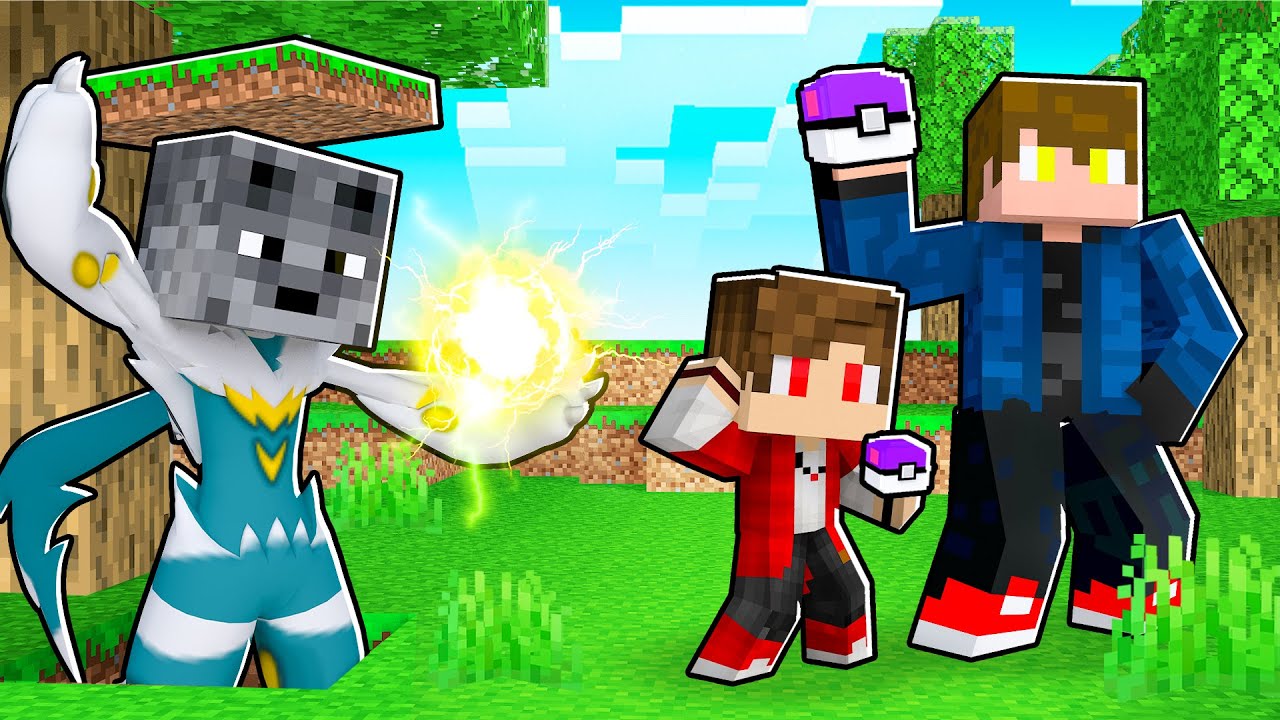 FUJA do POKEMON LENDÁRIO SHINY no ESCONDE-ESCONDE de PIXELMON no MINECRAFT