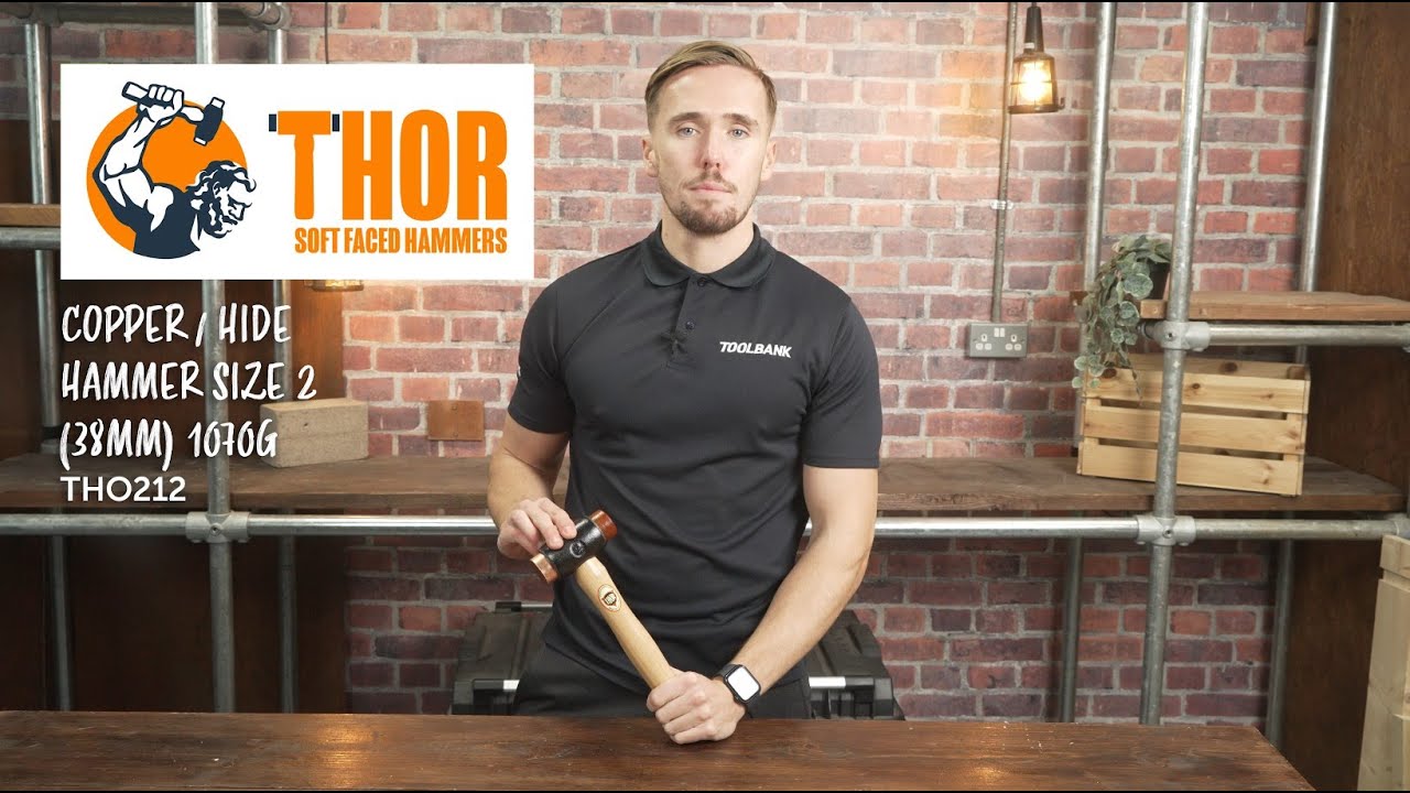 30 SECONDS ON SITE - Thor Copper & Hide Hammer 1070g