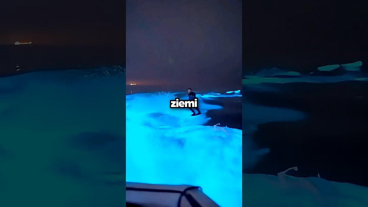 Plaża, kt&oacute;ra świeci na niebiesko 💙