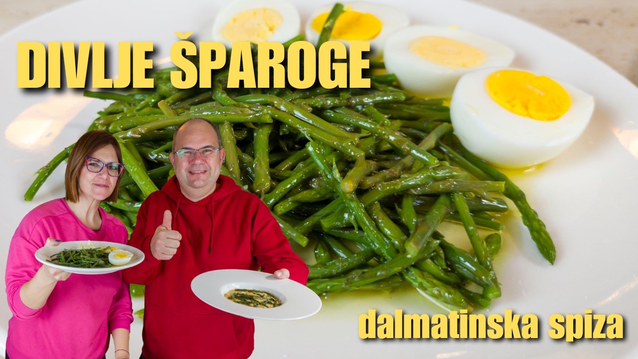 DIVLJE ŠPAROGE na dalmatinski – lešo s jajima i pura na vodi od šparoga