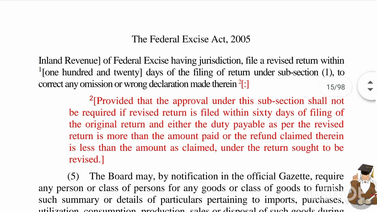 Chapter 2 Excise Act 2005 Inspector Inland Revenue FBR Jobs 2021