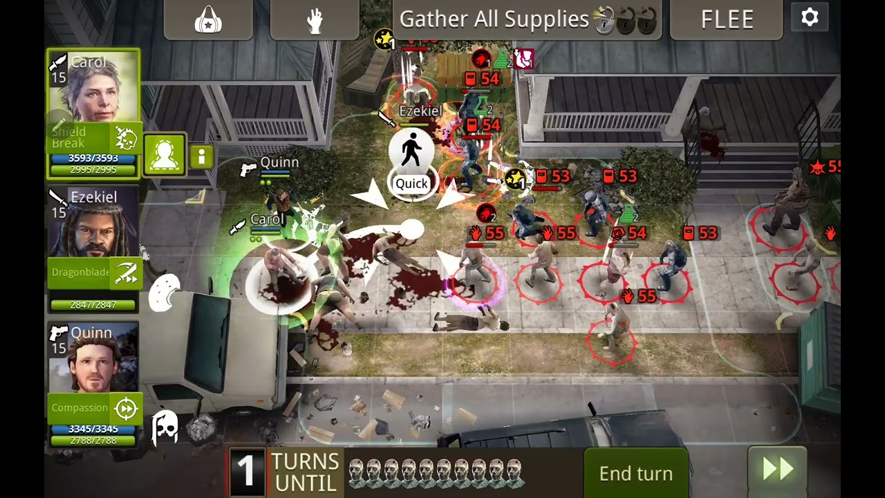 TWD NML Alexandria challenge round 86 (Good neighbors) with lvl 15 team sh scout Carol