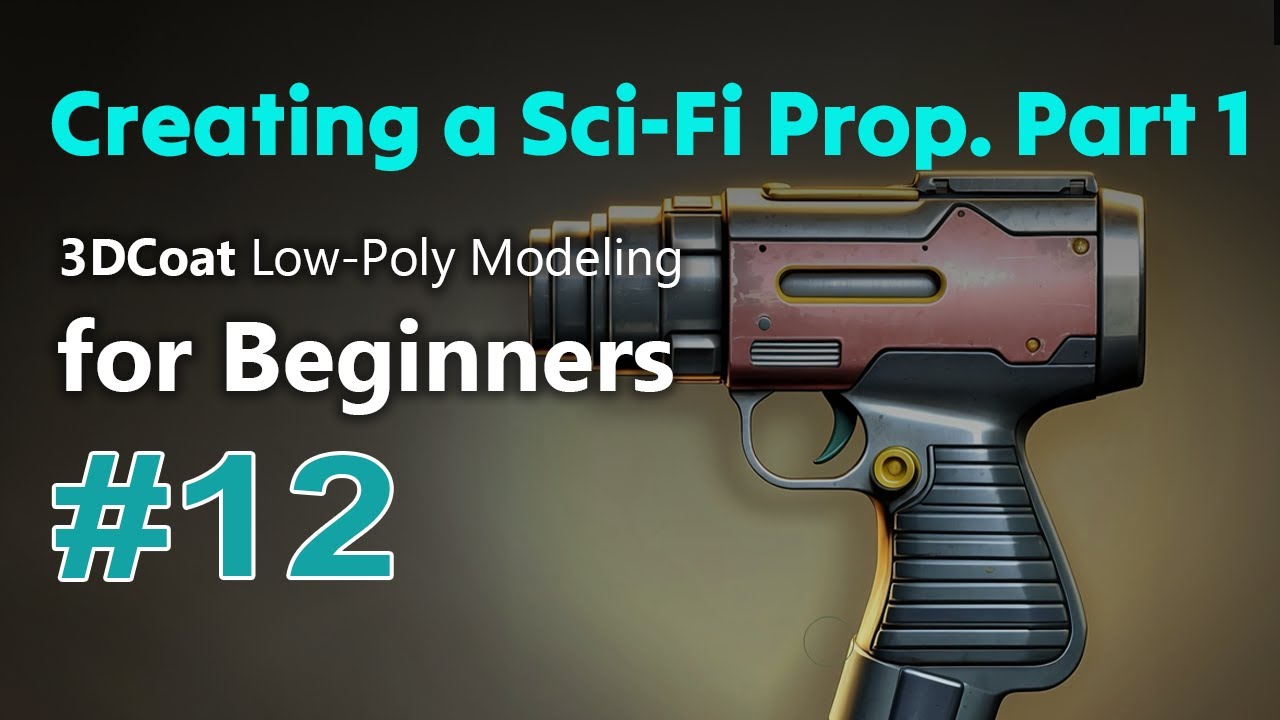 3DCoat Low-Poly Modeling for Beginners #12. Creating a simple object - Sci Fi Prop. Part 1.