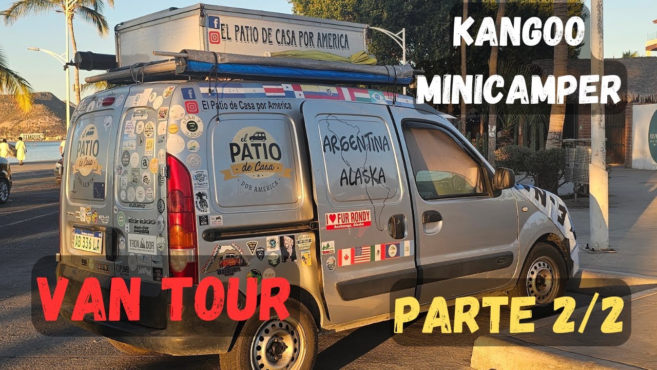 VAN TOUR 2 Renault Kangoo MINICAMPER, TOLDOS, DUCHA, BAÑO, TANQUE DE AGUA y ventilador