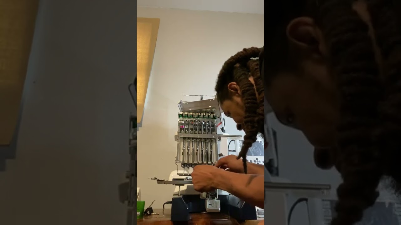 Using Mitchell’s abrasive cord to help prevent thread break on the janome mb7
