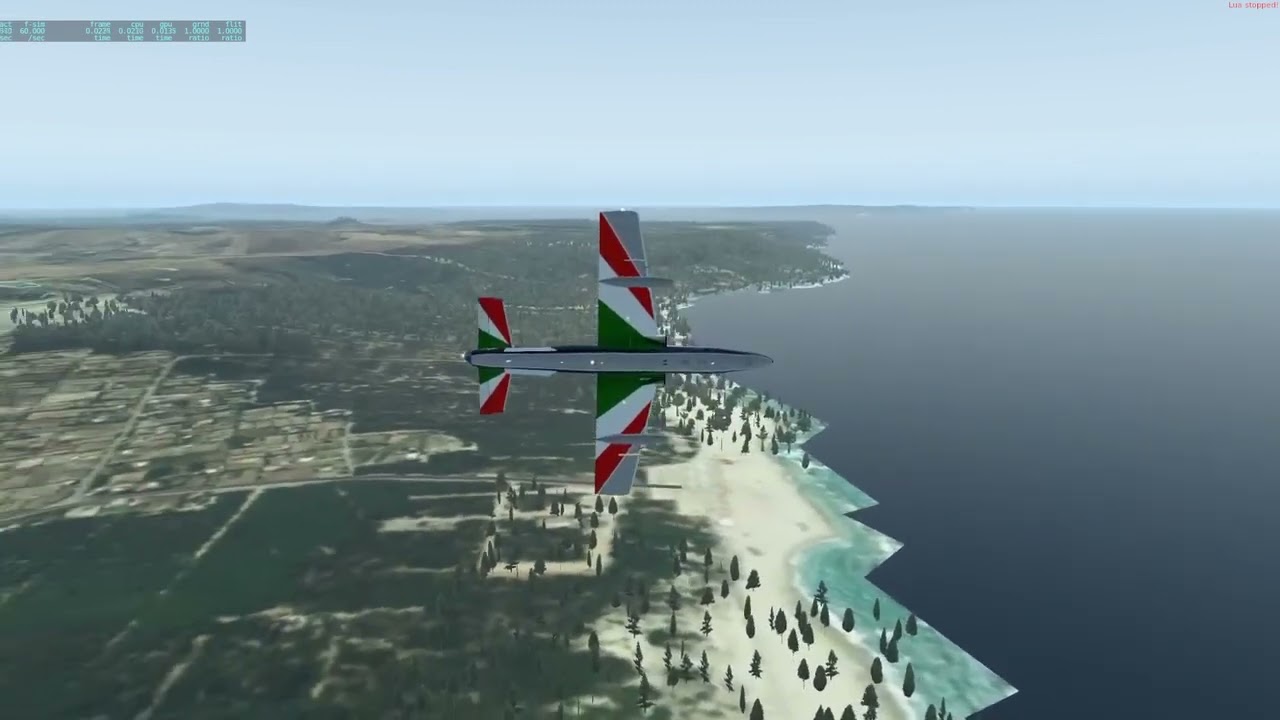 Frecce Tricolori- Sardegna- Xplane11