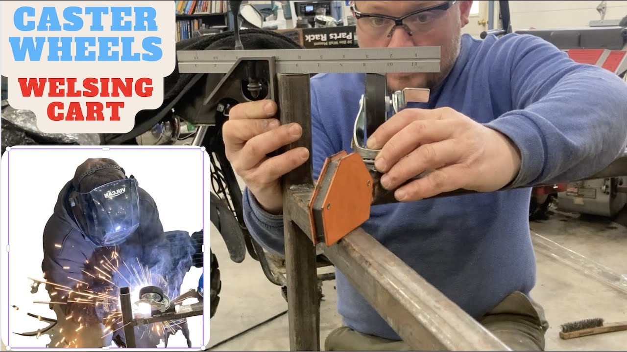 Installing Caster Wheels on Welding Cart