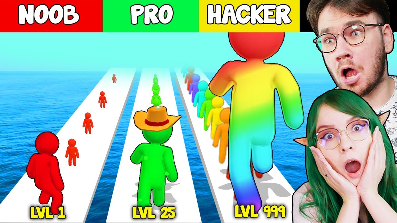 ROBIMY LUDZIKA GIGANTA! NOOB VS PRO VS HACKER - Giant Rush | CZOKO I NALI