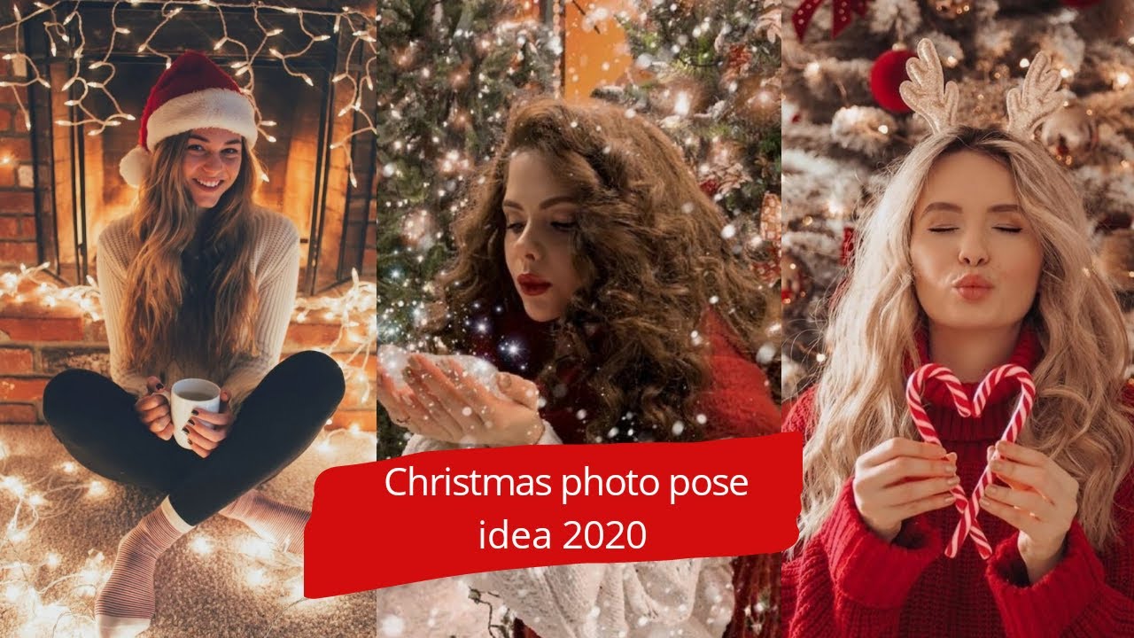 Christmas photo pose idea 2020, photography idea for Christmas.