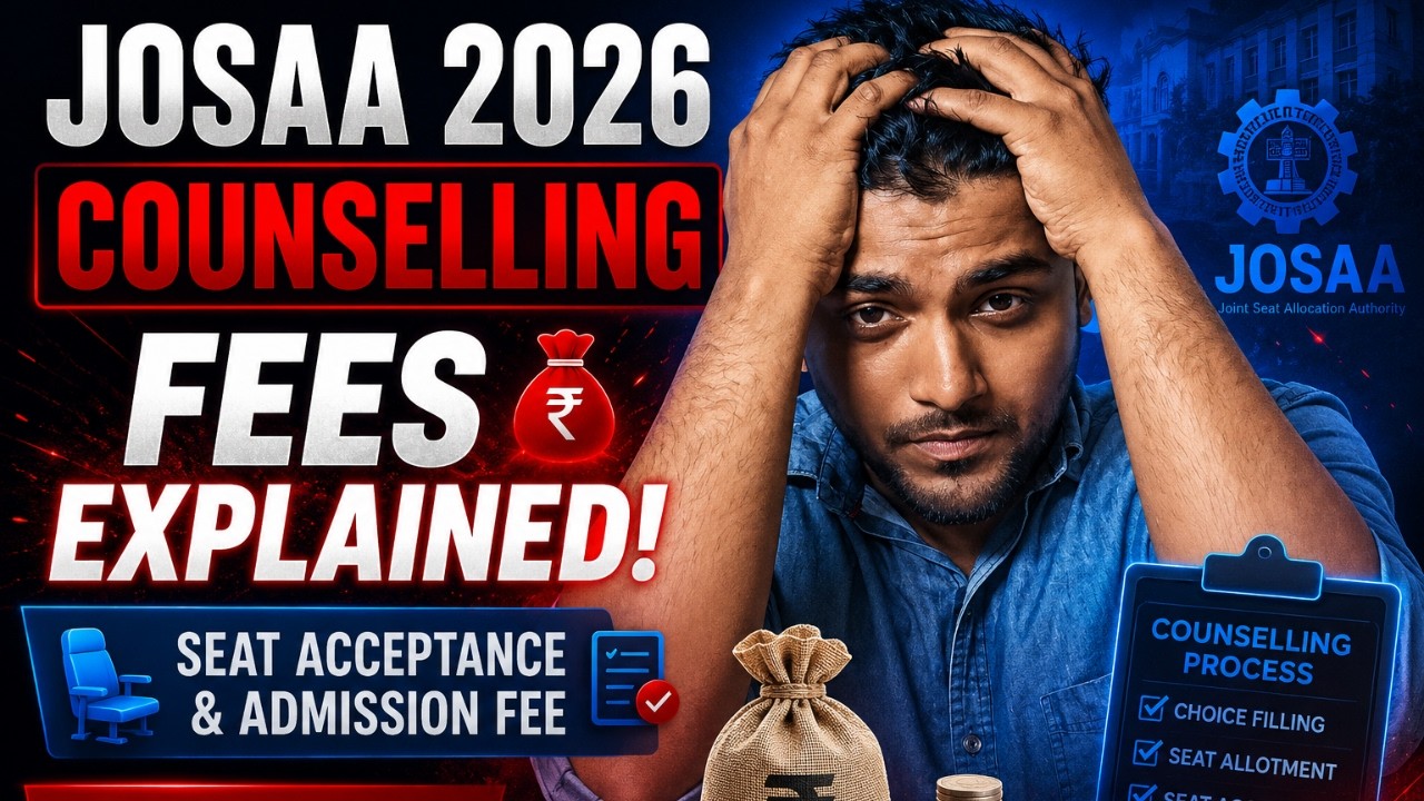 JOSAA 2026 Counselling Fees Explained! 💸 Seat Acceptance & Admission Fee | CSAB 2026