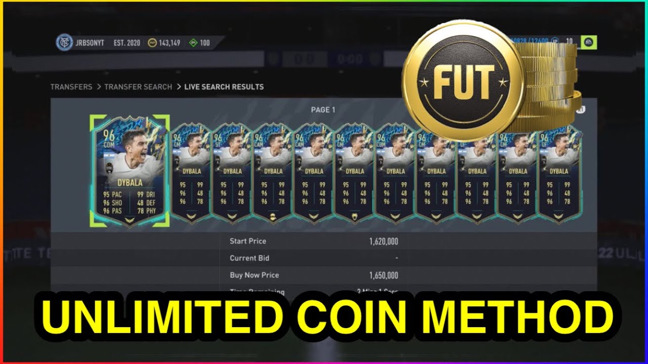 *NEW* UNLIMITED COIN METHOD IN FIFA 22 ULTIMATE TEAM | FIFA 22 SNIPING FILTER