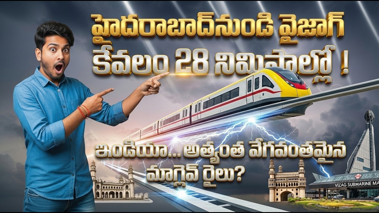 Hyderabad to Vizag in 28 Minutes? India’s First 700 KM/H Maglev Train Explained 🚄
