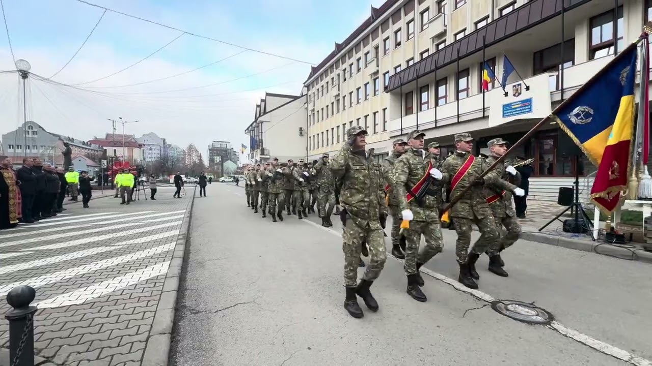 Defilare Ziua Victoriei Revoluției Române și Libertății Bistrita 2025