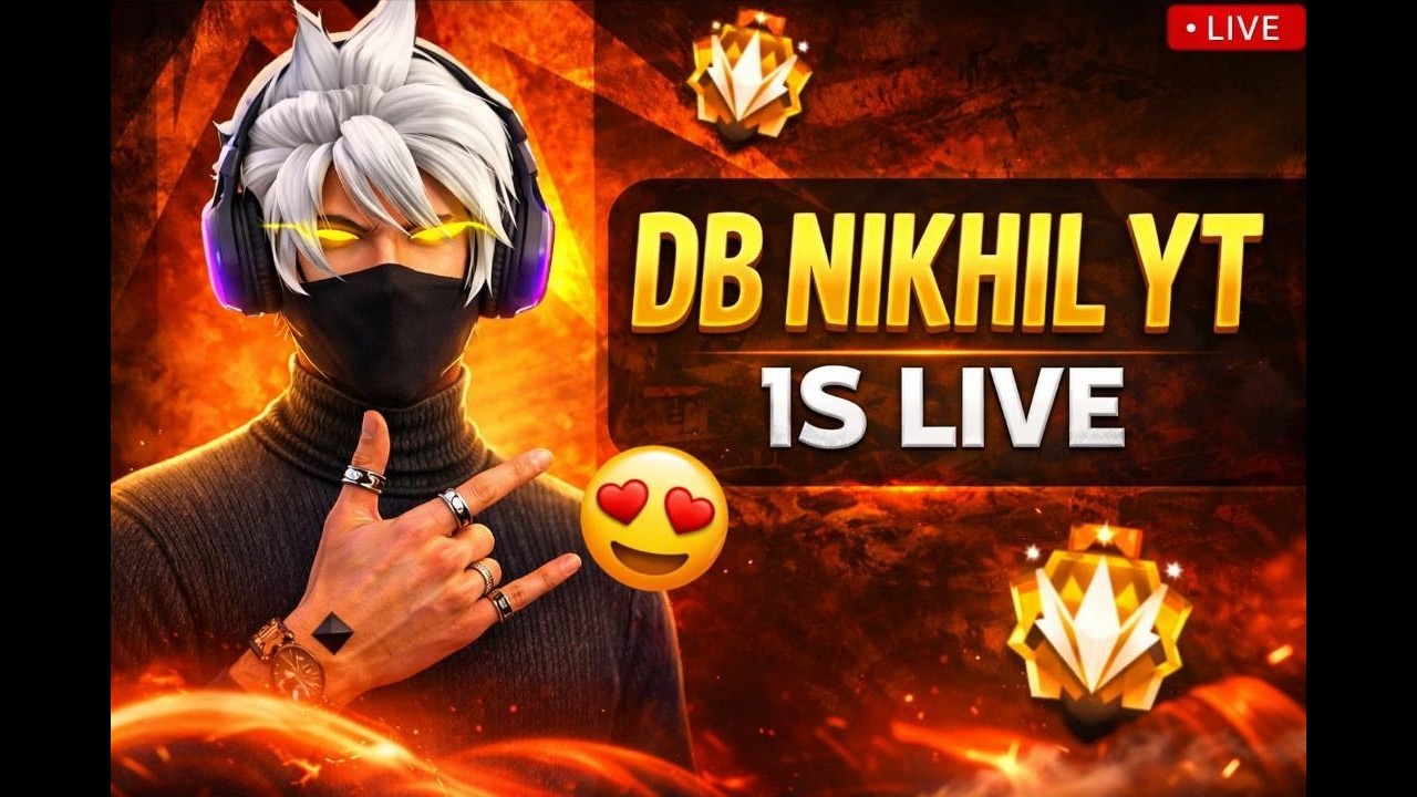🔴 FREE FIRE LIVE | DB NIKHIL🎮 | Road to 2K🔥 | Come Join!