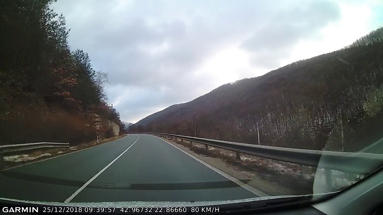 DRIVE #431: Dimitrovgrad (Serbia)-Dragoman-Sofija (Bulgaria) (timelapse 4x) *Read Description*
