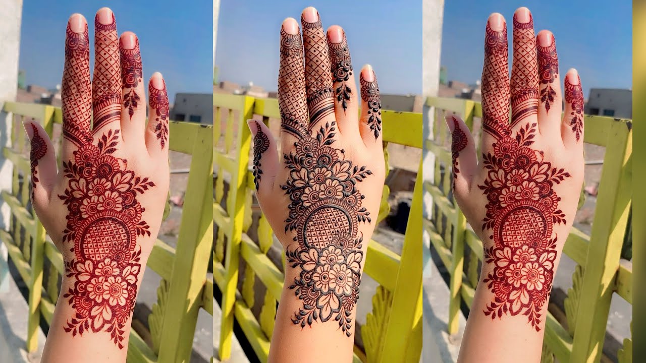Very Beautiful Stylish Mehndi Design for Back Hand |Easy Mehndi design |Eid Mehndi Design 