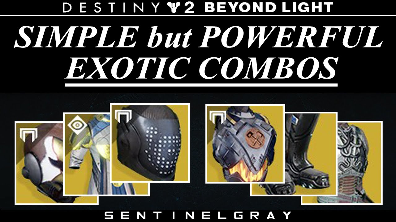 EASY Exotic Combos for New Players || Destiny 2