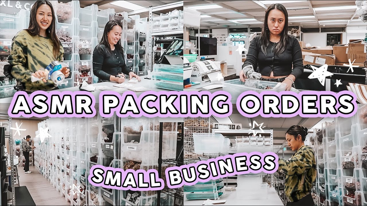 STUDIO VLOG #59 | ASMR PACKAGING ORDERS ft. CINDY 🤸🏻‍♀️❤️ ✨ Small Business Packing 📦