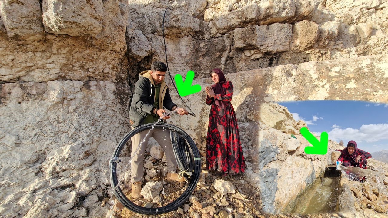 Shocking! Nomadic Mother Repairs a Broken Pipe in the Mountains | Real Life