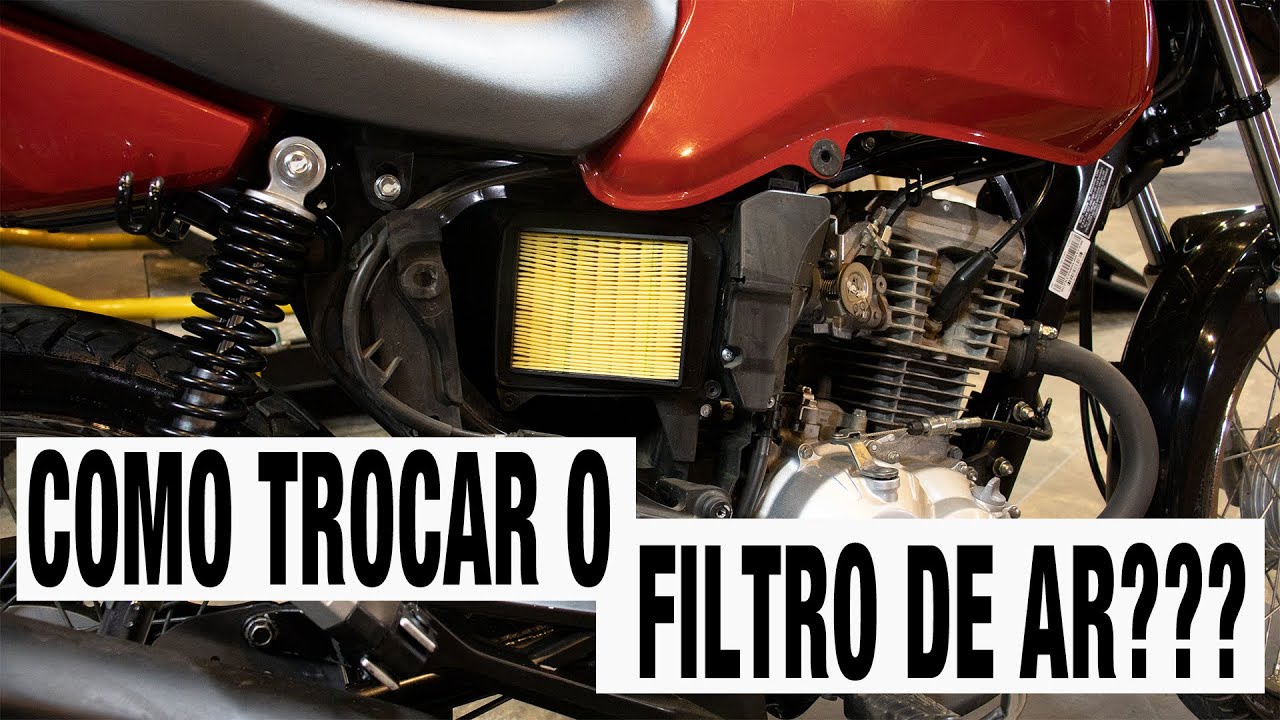 Como trocar o filtro de ar da sua moto - CG 160 Start/Fan/Titan