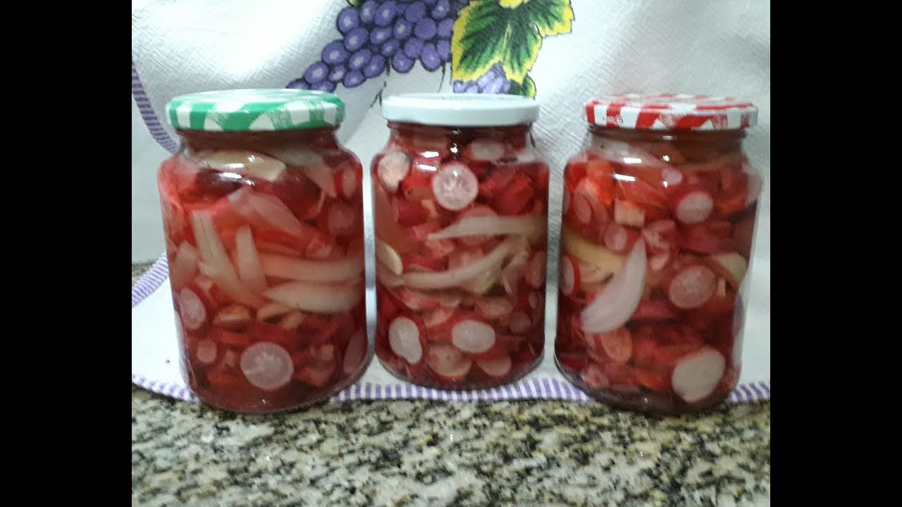 FAZENDO CONSERVA DE RABANETE