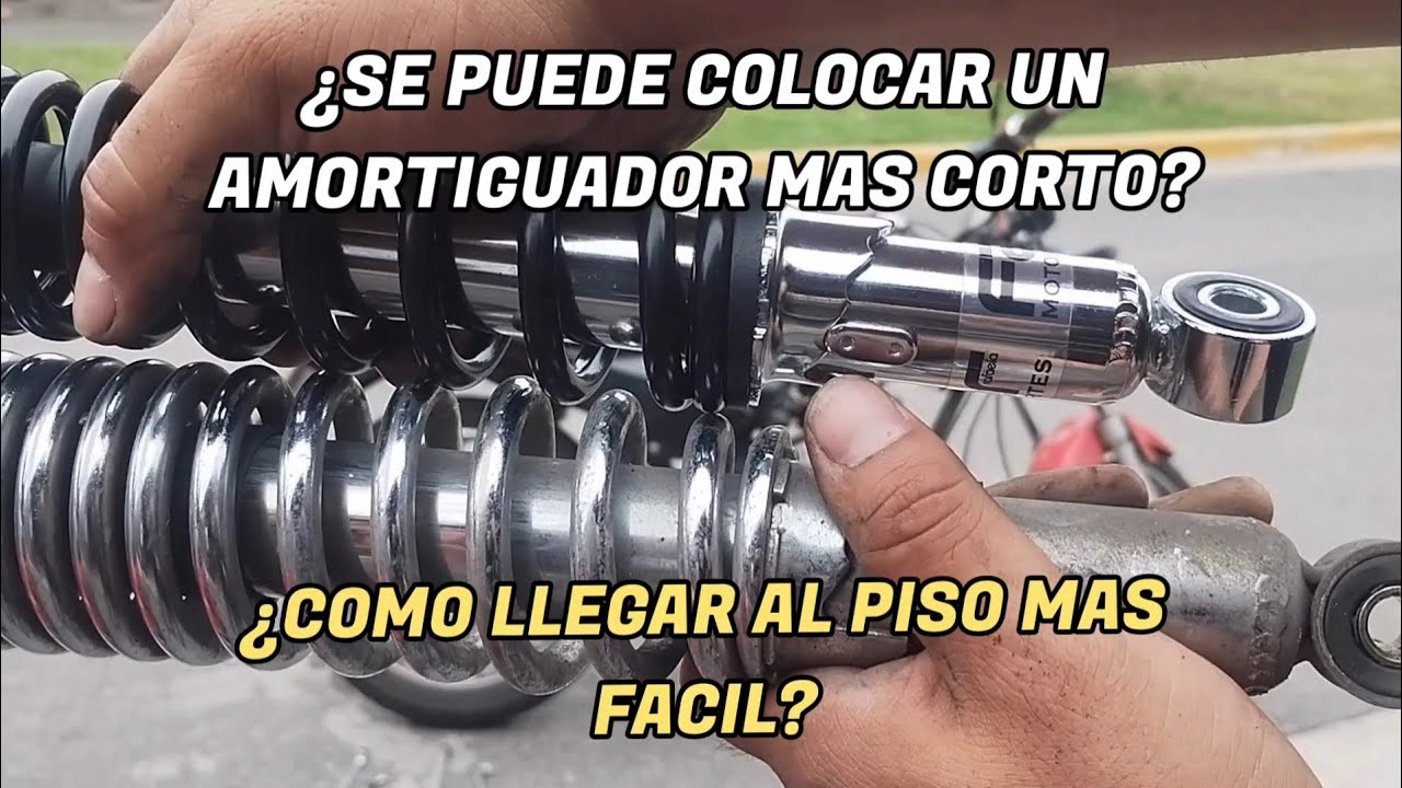 como bajar la suspensión trasera de mí moto - que hacer para llegar al piso más fácil