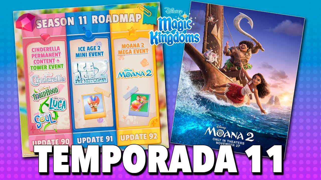 🌊 Próximas actualizaciones: temporada 11 / Disney Magic Kingdom en español