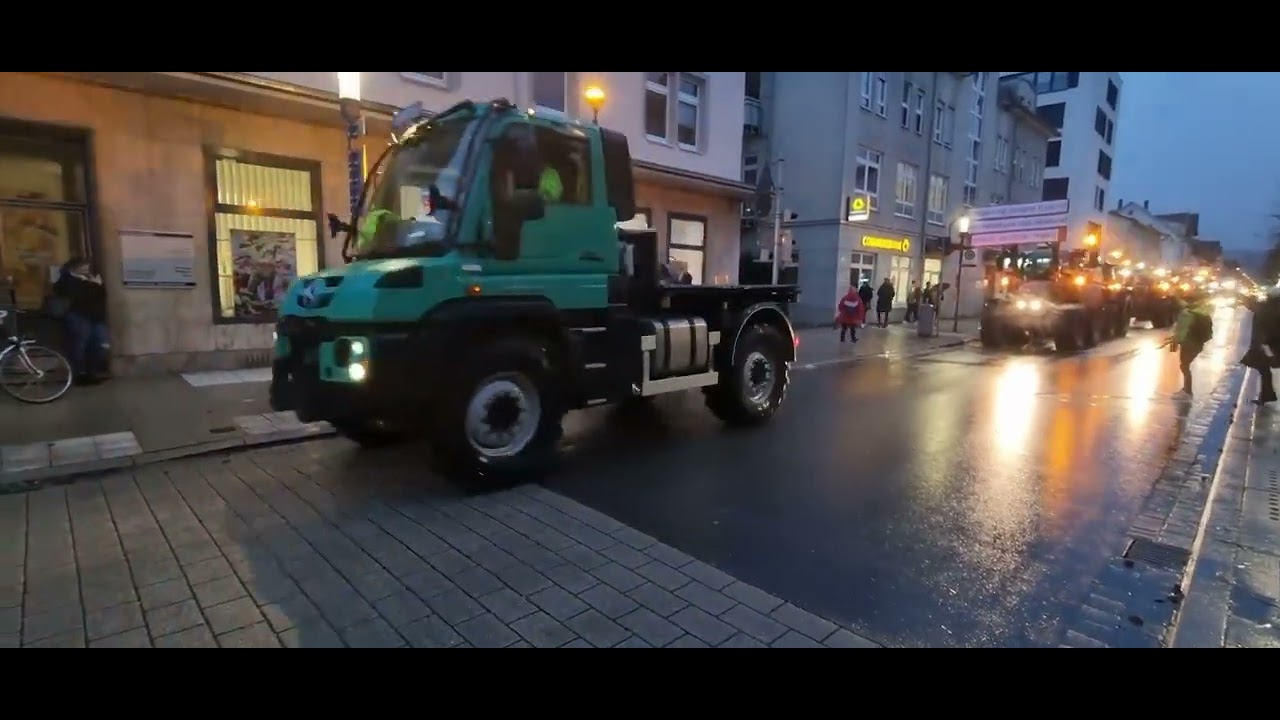 Traktor Demo der Landwirte in Tuttlingen