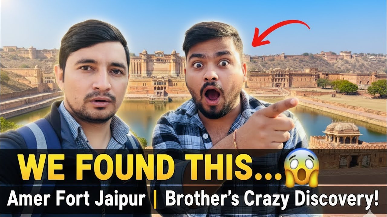 Exploring Amer Fort Jaipur with my Brother! 🏰 (Most Beautiful Views)