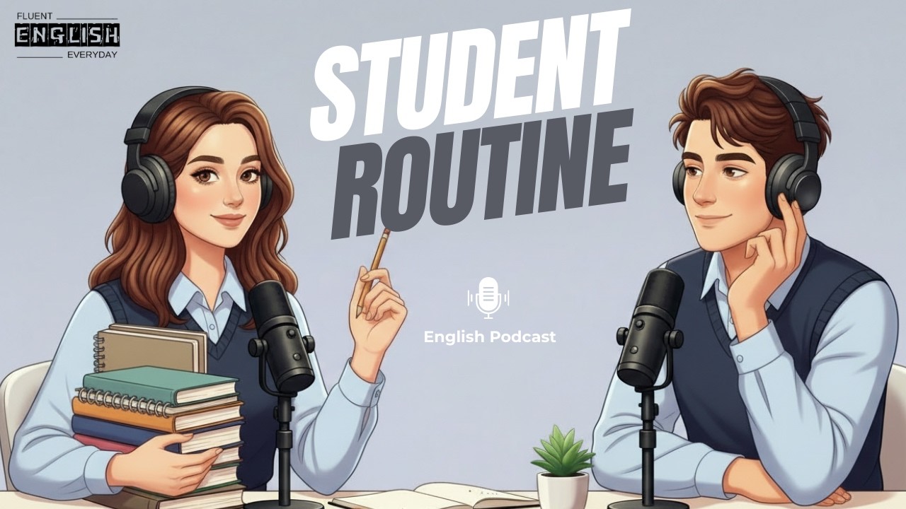 Spoken English Practice | Daily Routine Conversation for Students | English Podcast