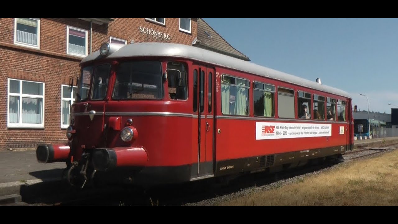 Hein Schönberg Sonderverkehr zur Kieler Woche 2023 mit VVM Museumszug, VT25 der HEHS und 628 201