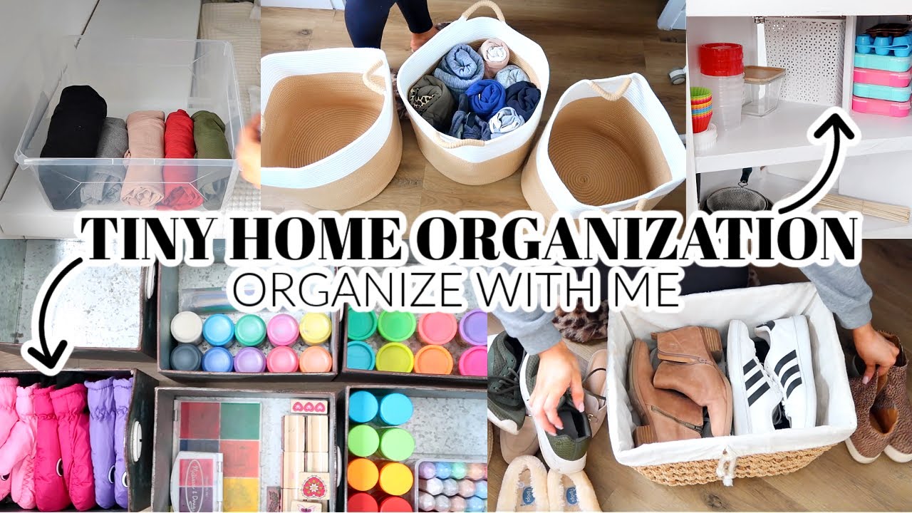 ORGANIZE WITH ME | TINY HOME ORGANIZATION | DECLUTTER CLEAN WITH ME | EXTREME MOTIVATION 2021
