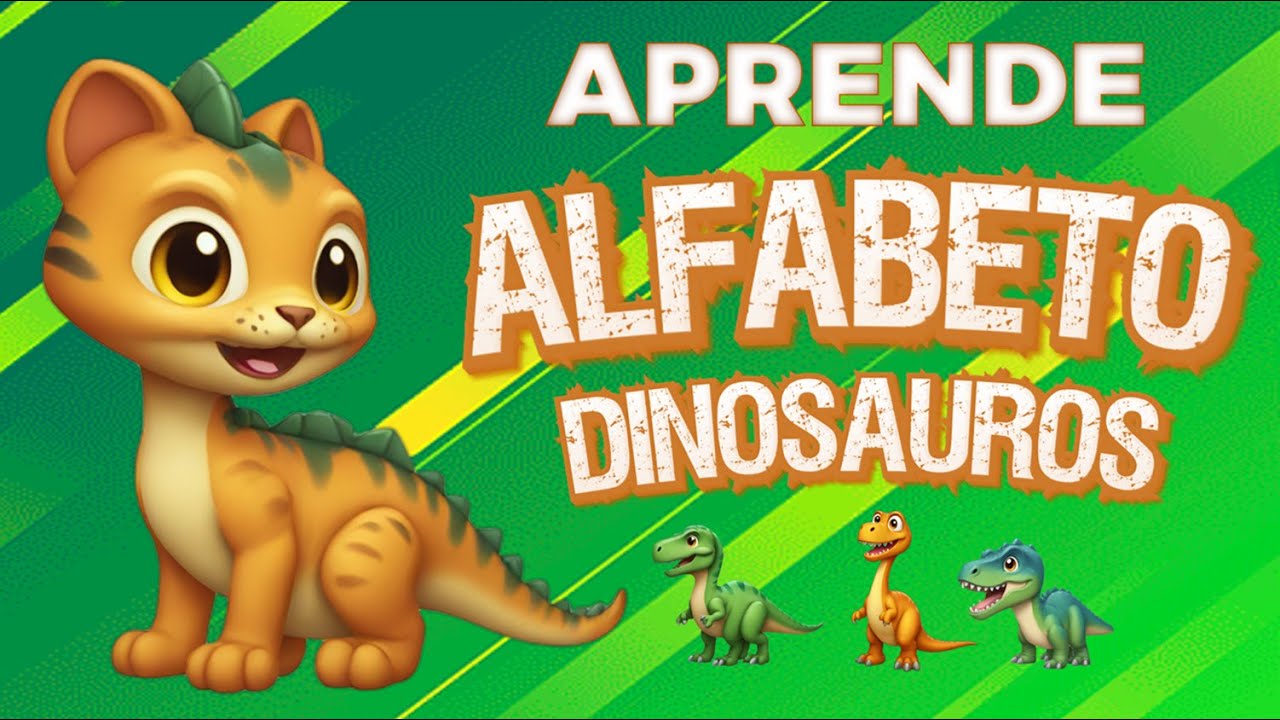 ALFABETO DINOSAUROS - 🦕 Aprende de A a Z os seus nomes! ✨ 