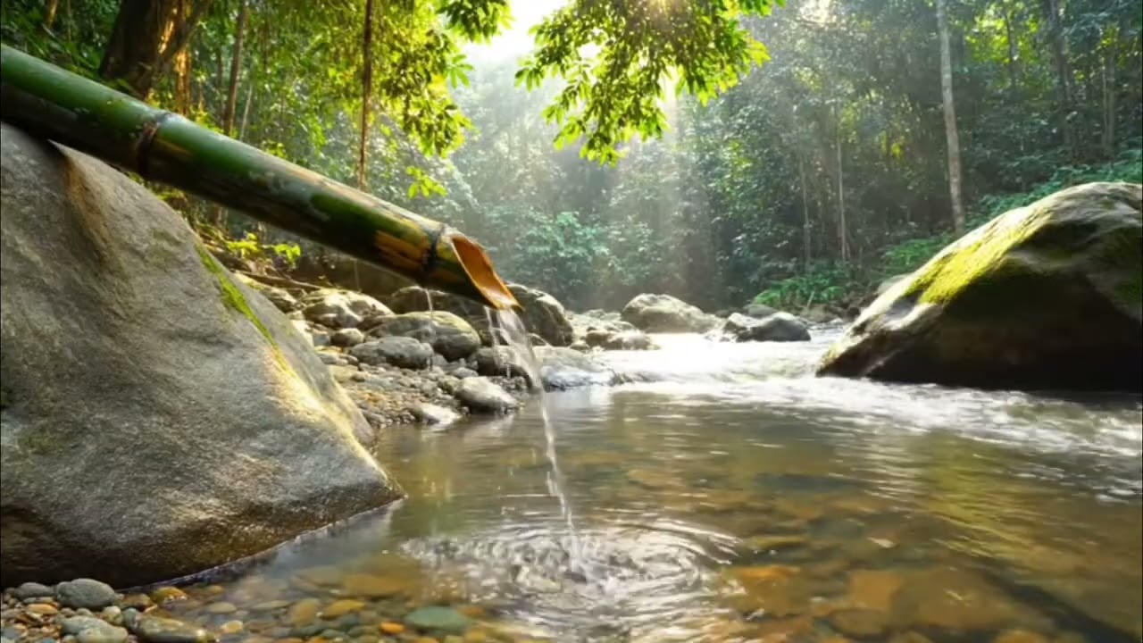 Calm your soul with the sound of bamboo water - relaxation, meditation, and sleep therapy