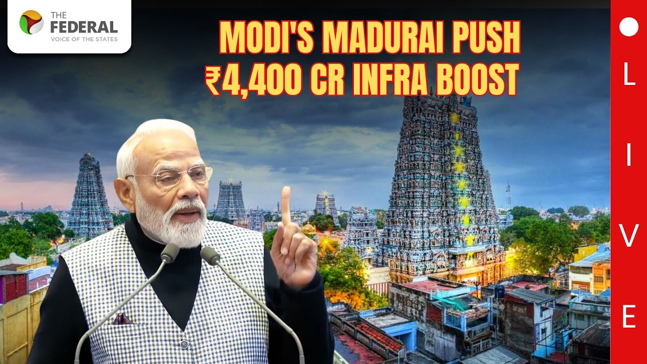LIVE: PM Modi launches ₹4,400 crore mega infrastructure projects in Madurai
