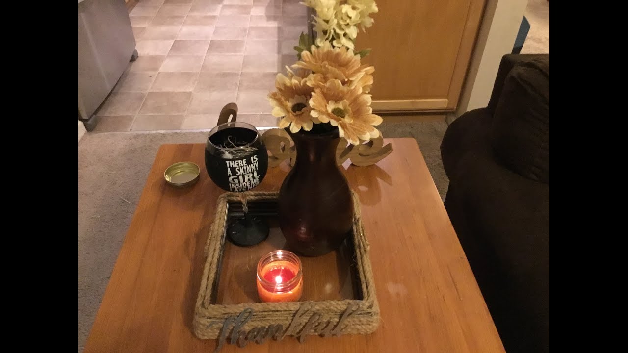 DIY Rope Tray Using All Dollar Tree Products