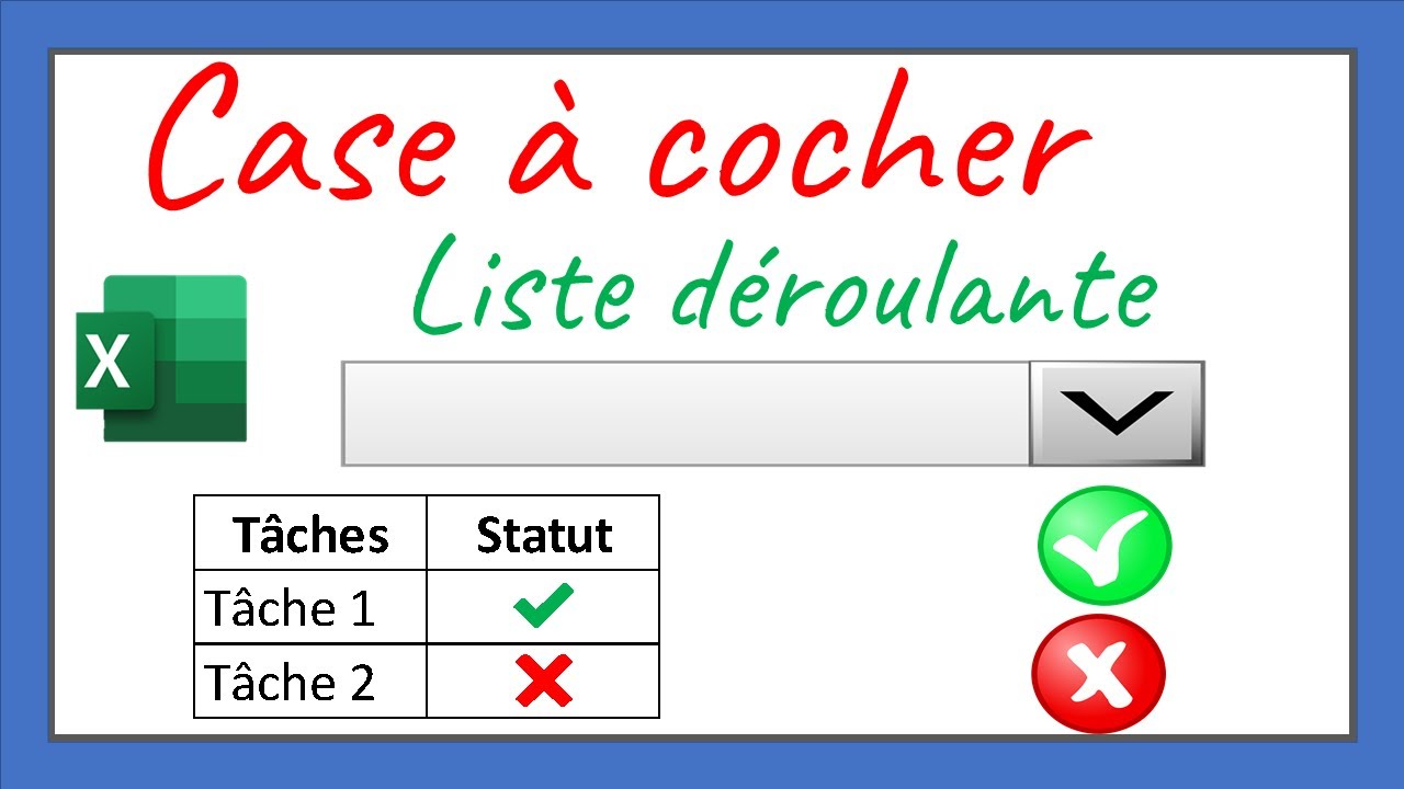 Comment Mettre des Cases à cocher dans liste déroulante