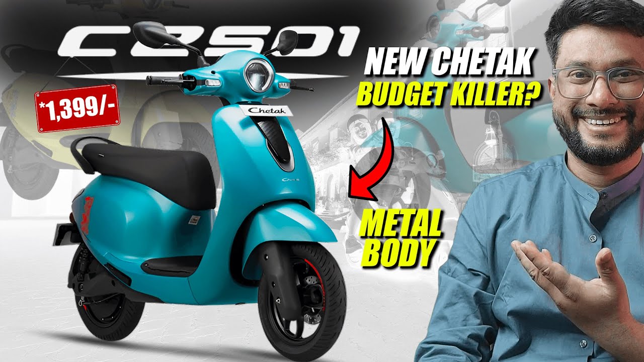 Bajaj Chetak C2501 Launch At *1,399/- ! TVS Orbiter Killer? ! Budget Killer ! Electric Scooter