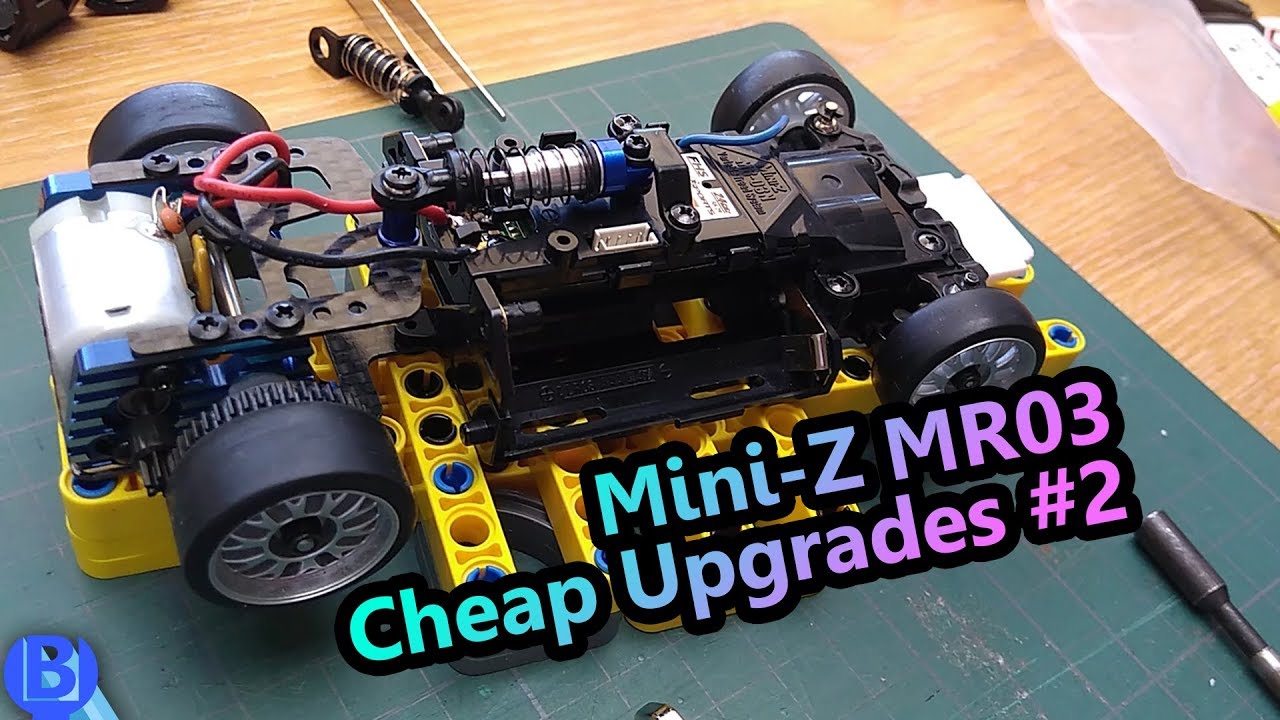 Mini-Z MR03 Upgrades 2 - Aluminium RM Motor Mount & Oil Shock