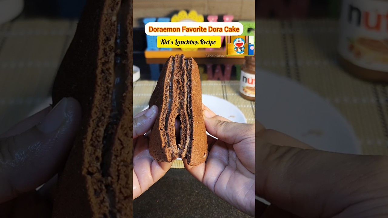 Dora Cake Recipe | Dorayaki | Doraemon Favorite Dora Cake #doraemon #lunchbox #trending #shorts #yt